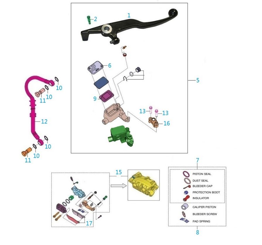 BAJAJ DISCOVER 150S FREN HİDROLİK HORTUMU ÖN