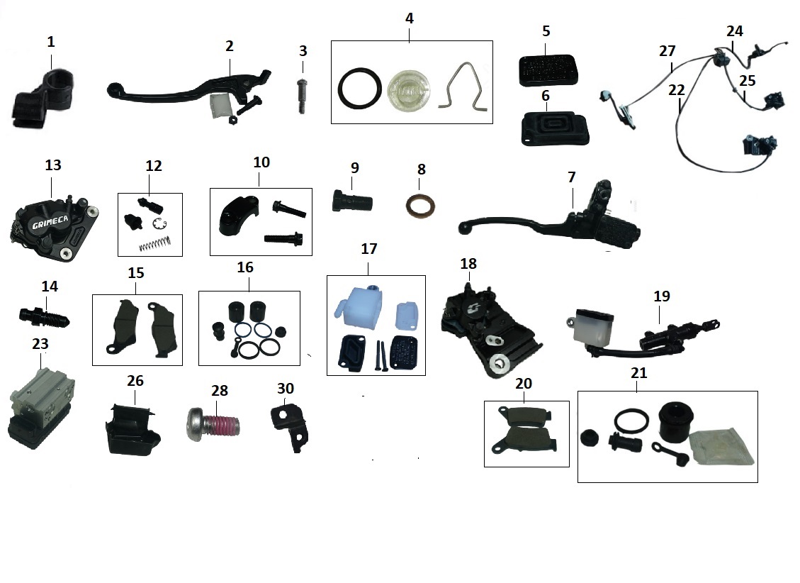 BAJAJ PULSAR F 250 FREN HİDROLİK POMPASI ARKA - 2