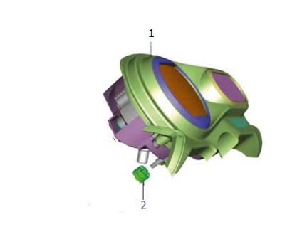 BAJAJ V15 GÖSTERGE BAĞLANTI BURCU  PLASTİK - 2