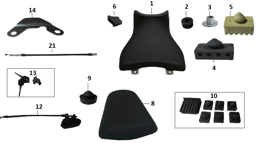 BAJAJ DOMİNAR D 250 SELE TESBIT SACI  ARKA