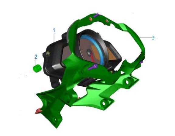 BAJAJ PULSAR N 250 GÖSTERGE PLASTİĞİ ARKA - 2