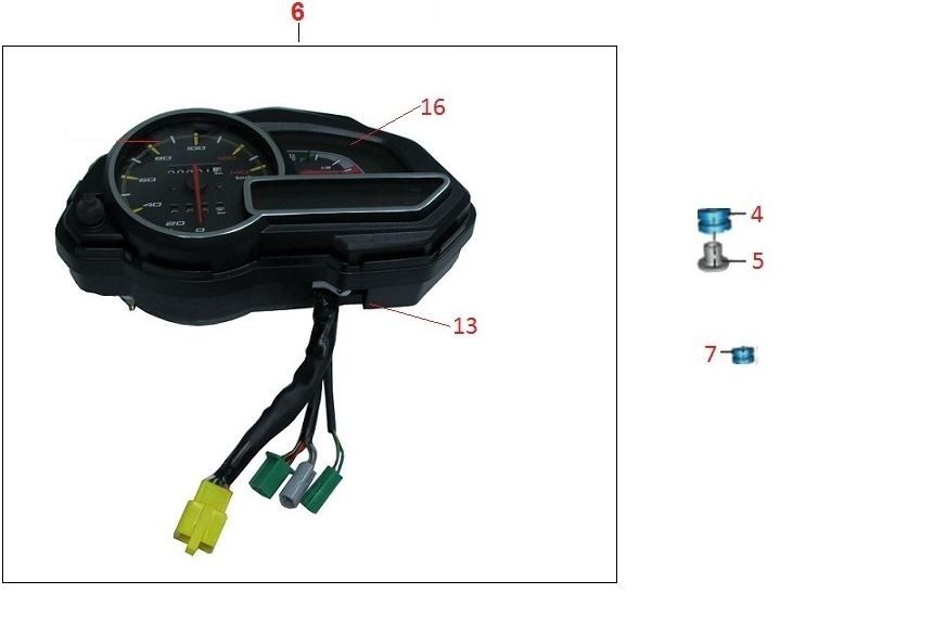BAJAJ DISCOVER 125ST GÖSTERGE PLASTİĞİ ALT