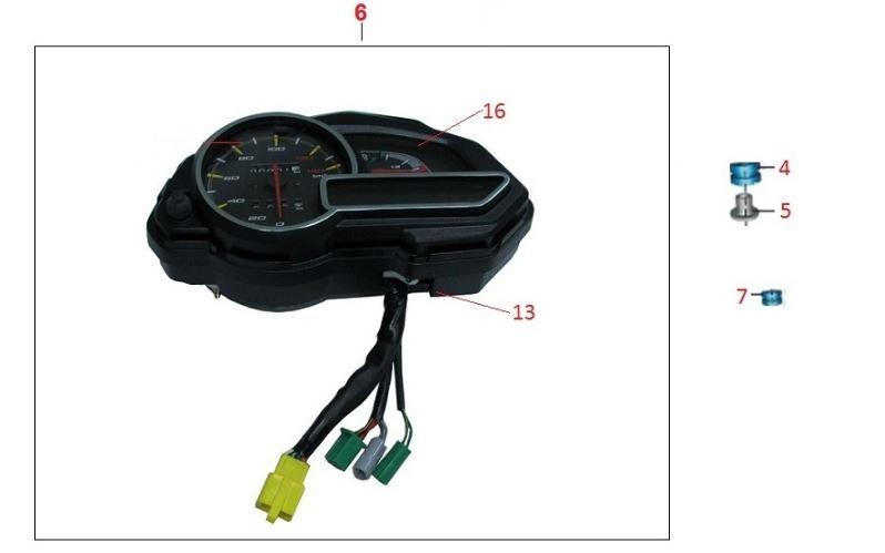 BAJAJ DISCOVER 150S GÖSTERGE PLASTİĞİ ALT