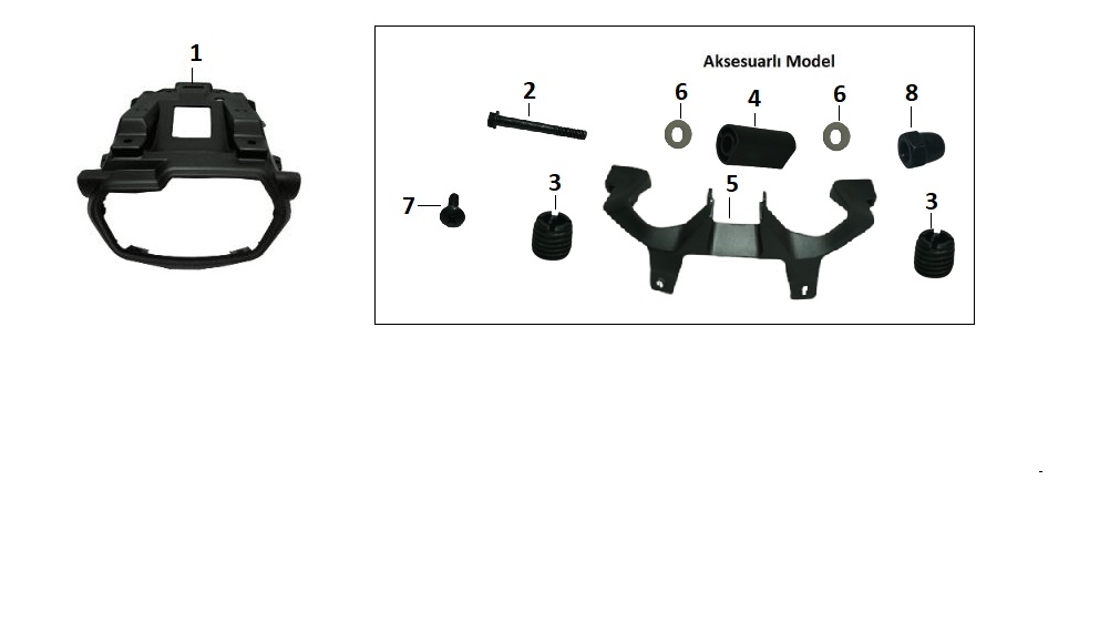 BAJAJ DOMİNAR 400 UG NAVİGASYON TUTUCU CIVATASI - 2