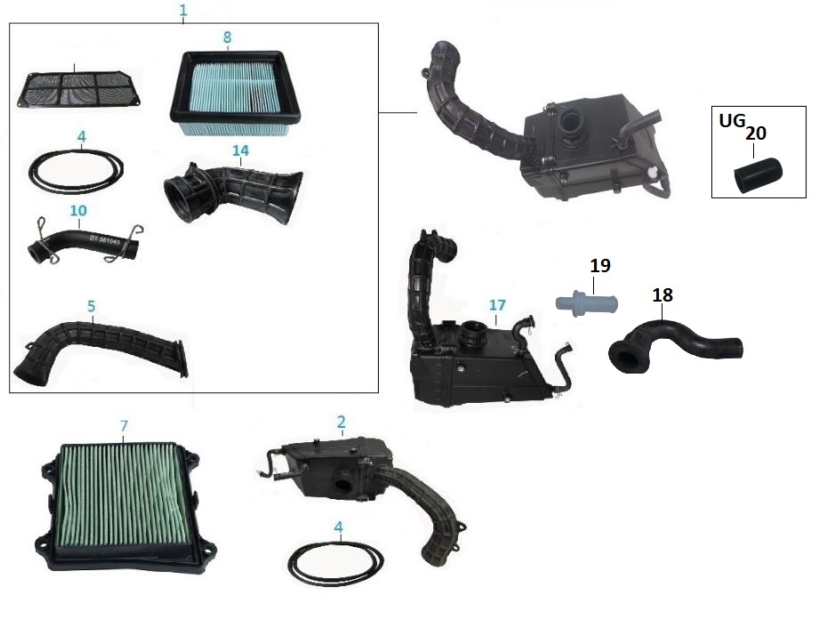 BAJAJ PULSAR NS200 UG HAVA FİLTRESİ - 2