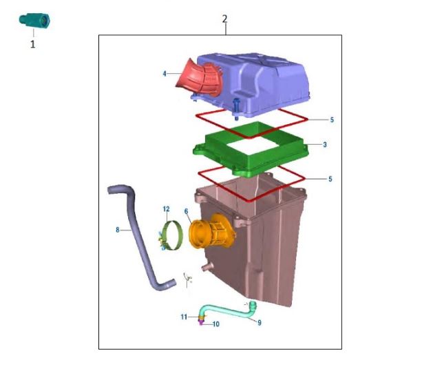 BAJAJ PULSAR N 250 HAVA FİLTRE HORTUMU ÜST - 2