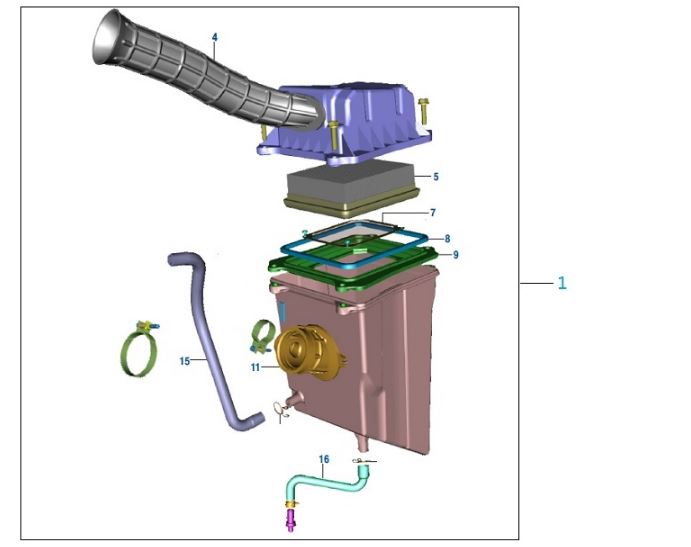 BAJAJ PULSAR NS150 HAVA FİLTRE HORTUMU  UZUN - 2