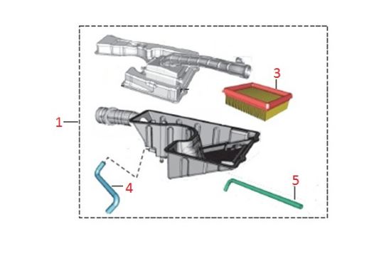 BAJAJ DISCOVER 125ST HAVA FİLTRE HORTUMU  KISA