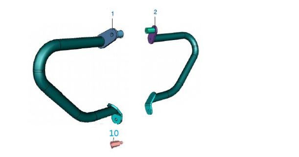 BAJAJ PULSAR NS150 KORUMA DEMİR SAPLAMA ALT