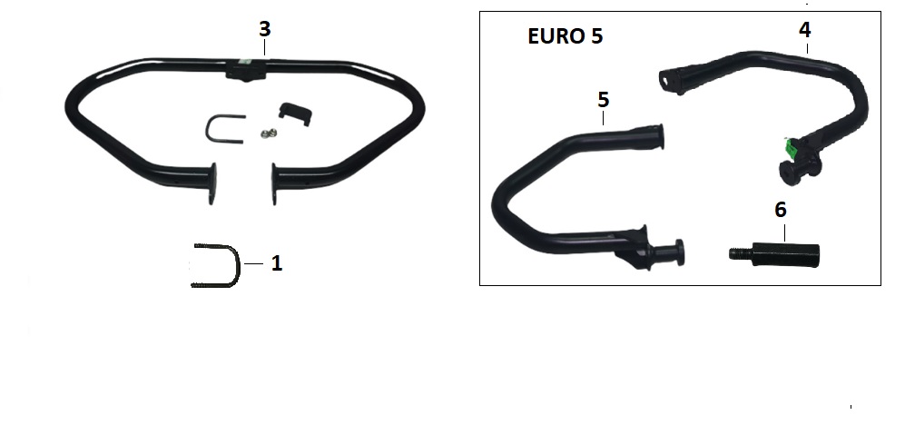 BAJAJ PULSAR NS125 ABS KORUMA DEMİRİ ÖN SOL - 2