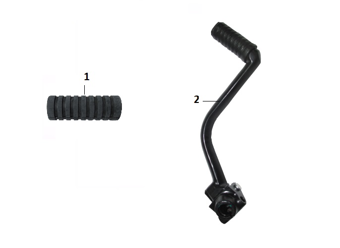 BAJAJ PULSAR NS 125 CBS MARŞ PEDALI  KOMPLE - 2