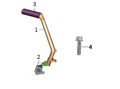 BAJAJ V15 MARŞ PEDAL LASTİĞİ - 2