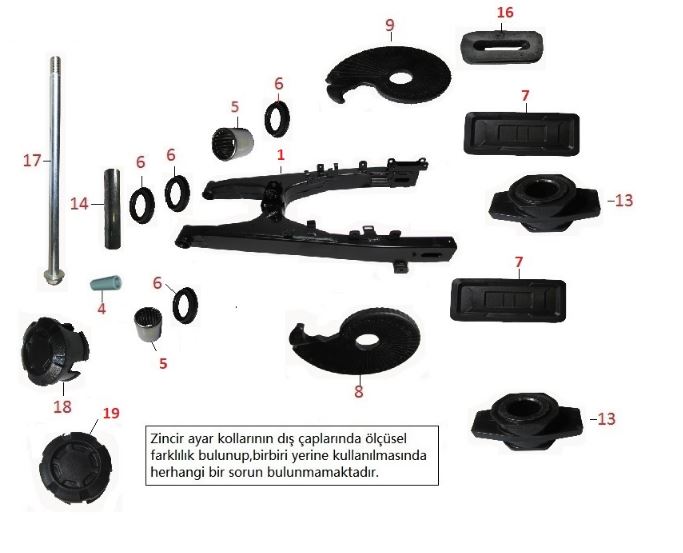 BAJAJ PULSAR RS200 SALINCAK TOZ KAPAĞI ARKA - 2