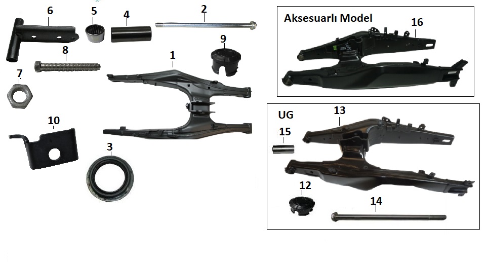 BAJAJ DOMİNAR 400 UG SALINCAK MİLİ - 2