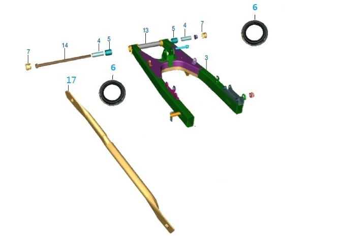 BAJAJ PULSAR NS150 BALATA KAPAGI TESBIT LAMASI ARKA - 2