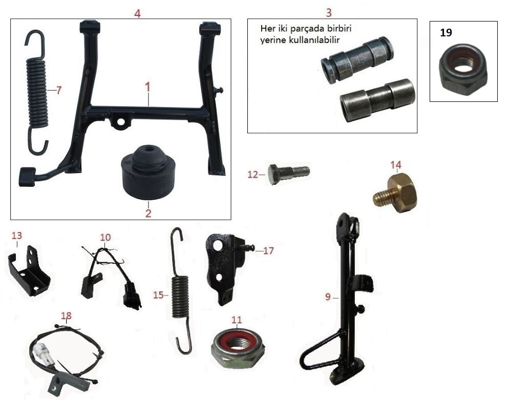 BAJAJ PULSAR NS200 UG SEHPA ALT KOMPLE - 2
