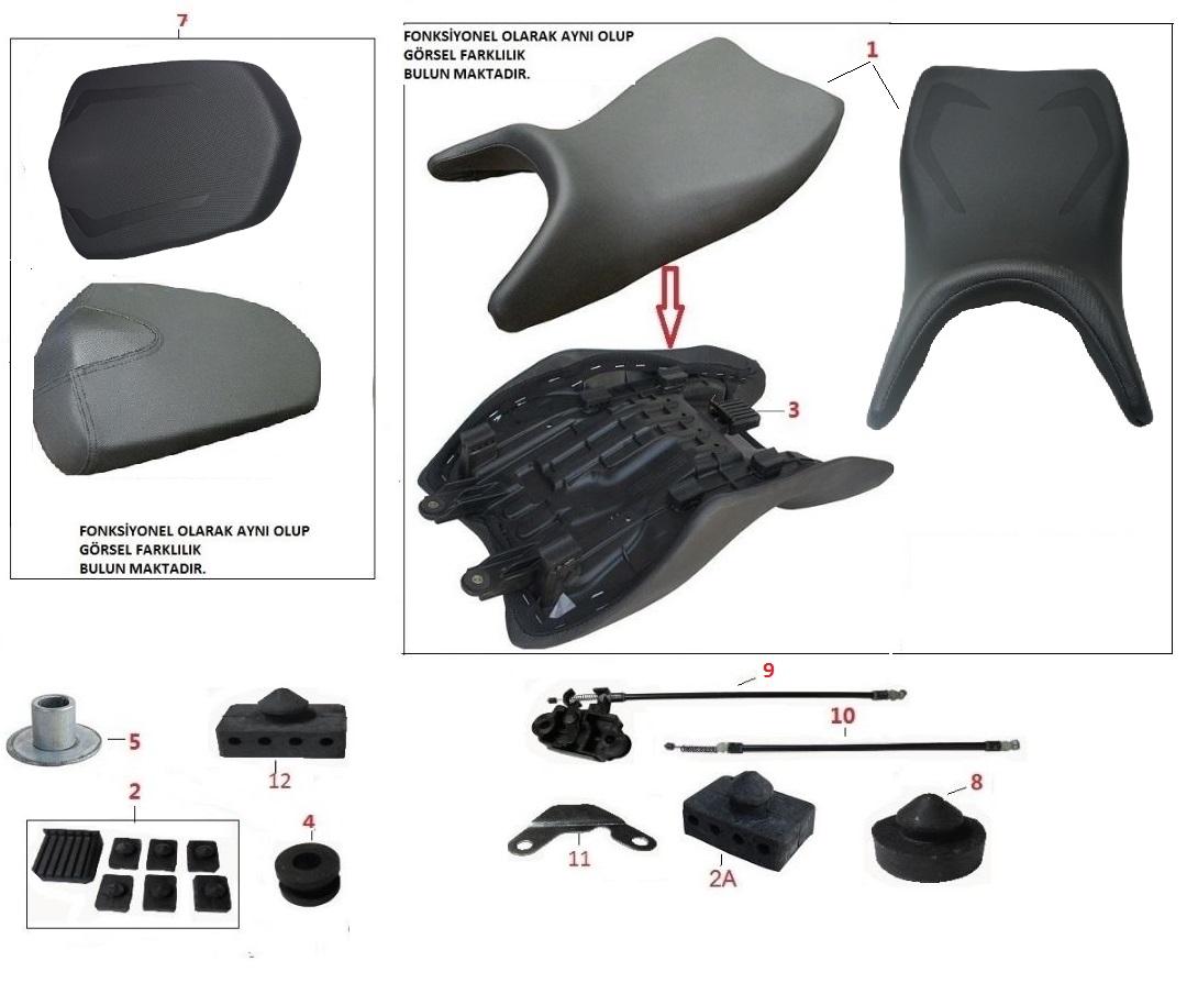 BAJAJ PULSAR NS200 UG SELE ALTI BURÇ LASTİĞİ - 2