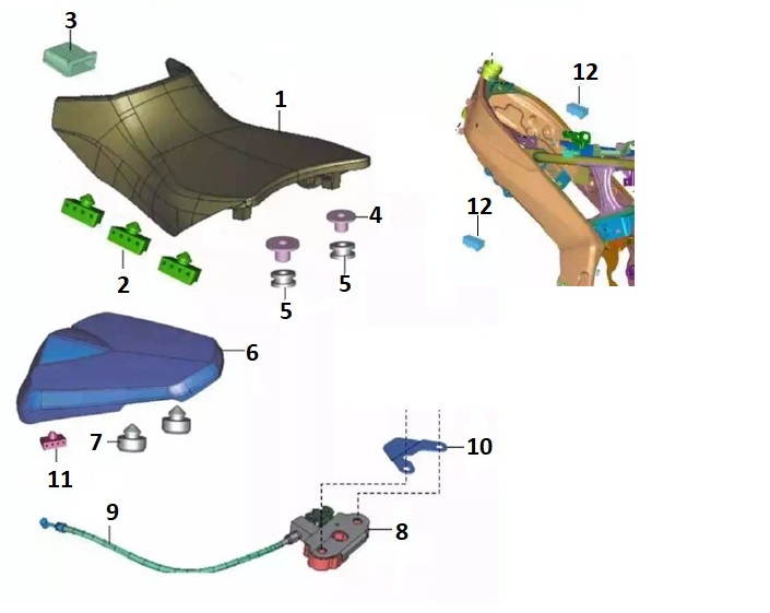 BAJAJ PULSAR NS 125 CBS SELE KİLİT TELİ - 2