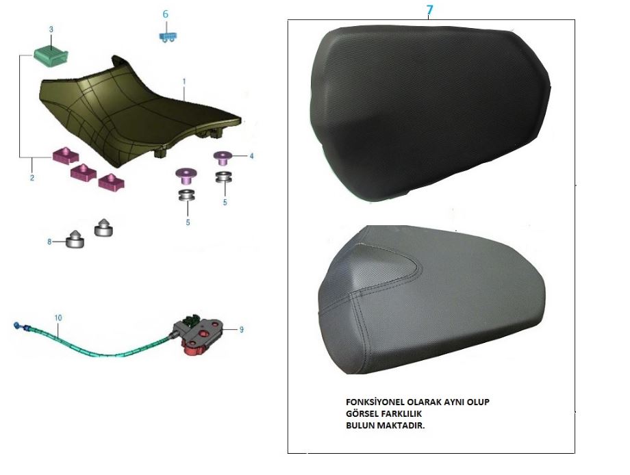 BAJAJ PULSAR N 250 SELE KİLİT TELİ - 2
