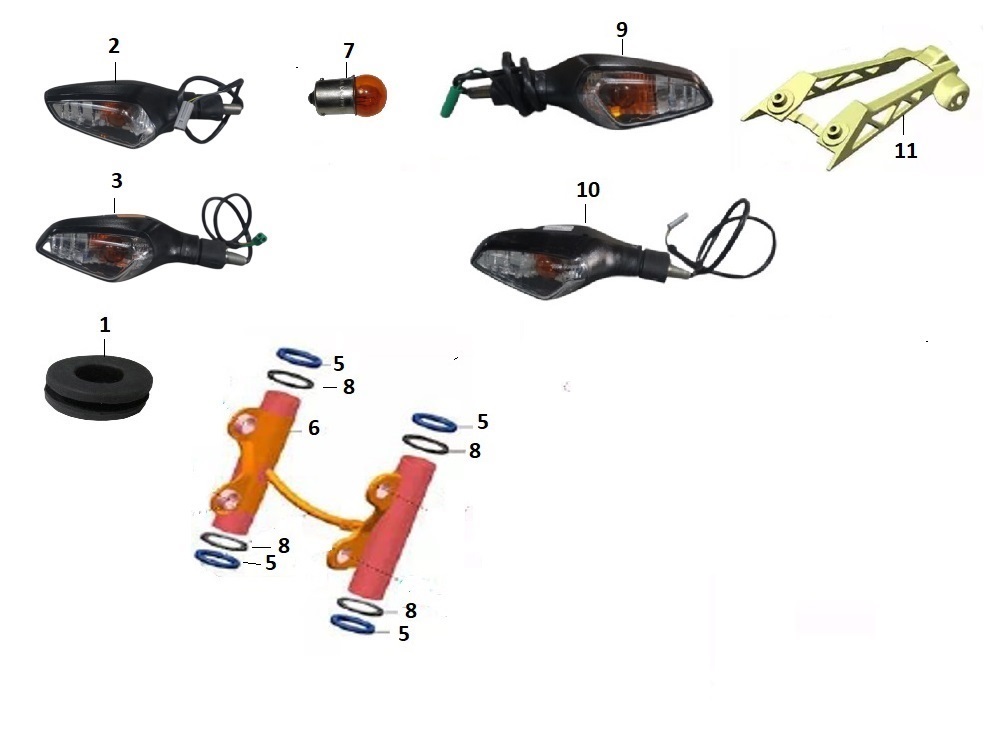 BAJAJ PULSAR NS 125 CBS SİNYAL AMPULÜ  12V.10W - 2