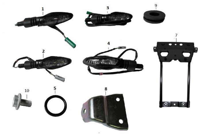 BAJAJ DOMİNAR 400 UG SİNYAL BAĞLANTI SACI ARKA - 2