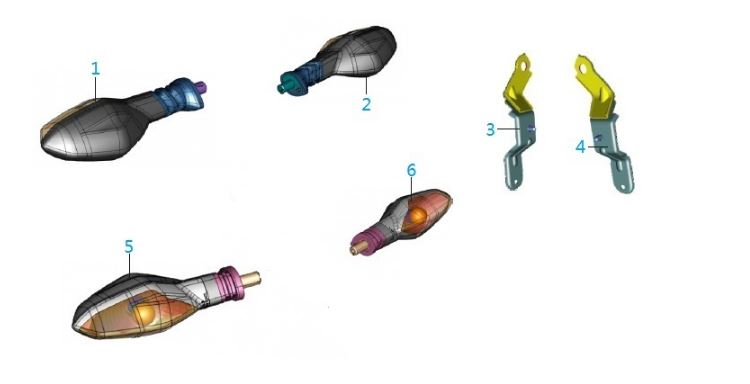 BAJAJ PULSAR AS150 SİNYAL BAĞLANTI SACI SOL