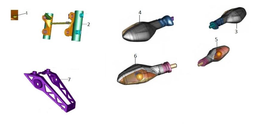 BAJAJ PULSAR N 250 SİNYAL BAĞLANTI SACI ARKA - 2