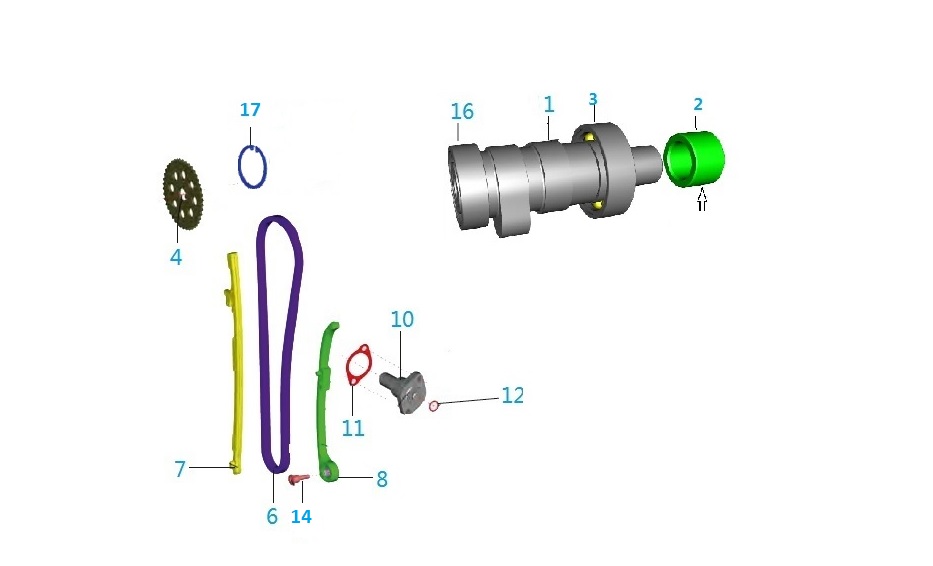 BAJAJ QUTE EKSANTRİK MİL SEGMANI - 2
