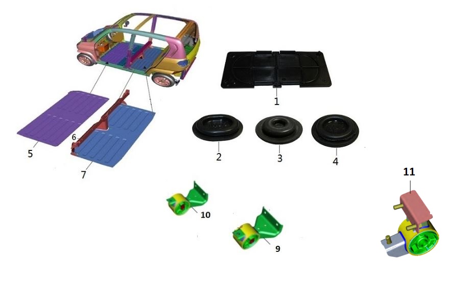 BAJAJ QUTE ARA BÖLME ALT