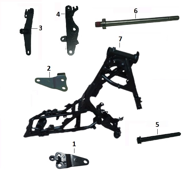 BAJAJ PULSAR N 160 UG MOTOR BAĞLAMA CİVATASI ARKA M12X1.25 - 2