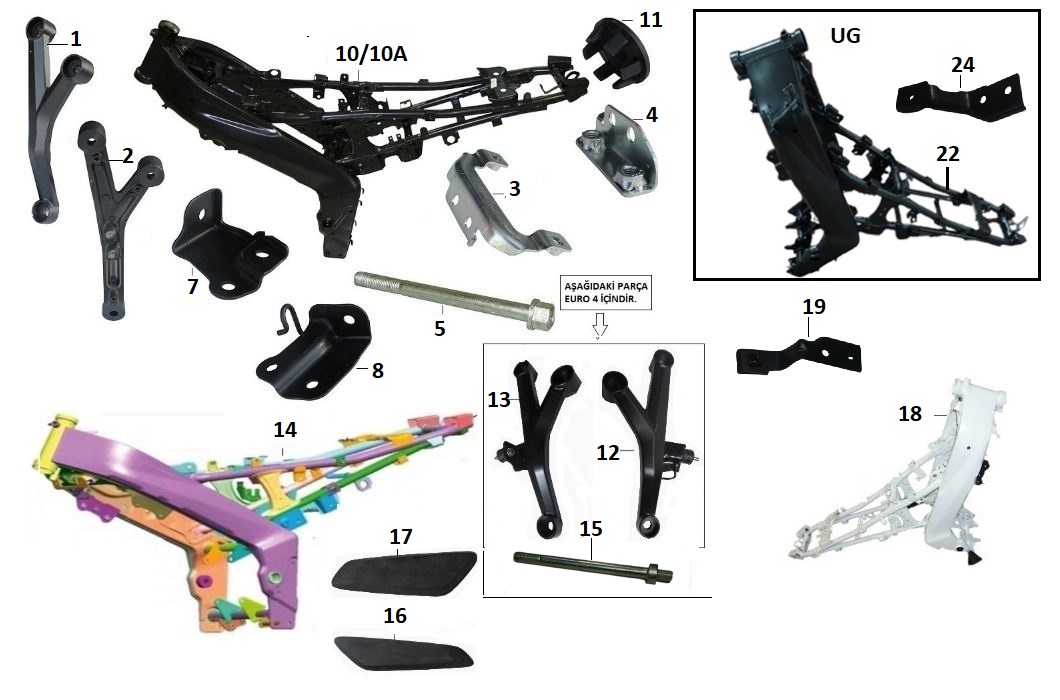 BAJAJ PULSAR NS200 UG MOTOR KULAĞI SAĞ - 2