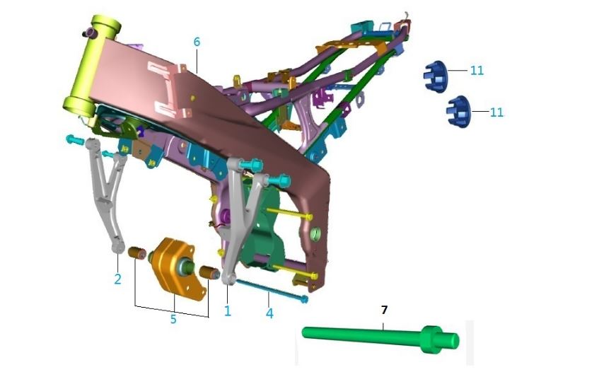 BAJAJ PULSAR NS150 MOTOR KULAĞI SAĞ