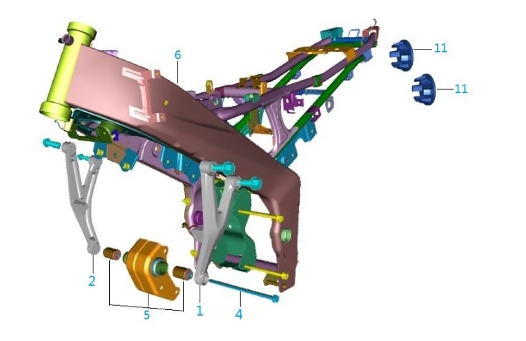 BAJAJ PULSAR AS150 MOTOR KULAĞI SAĞ