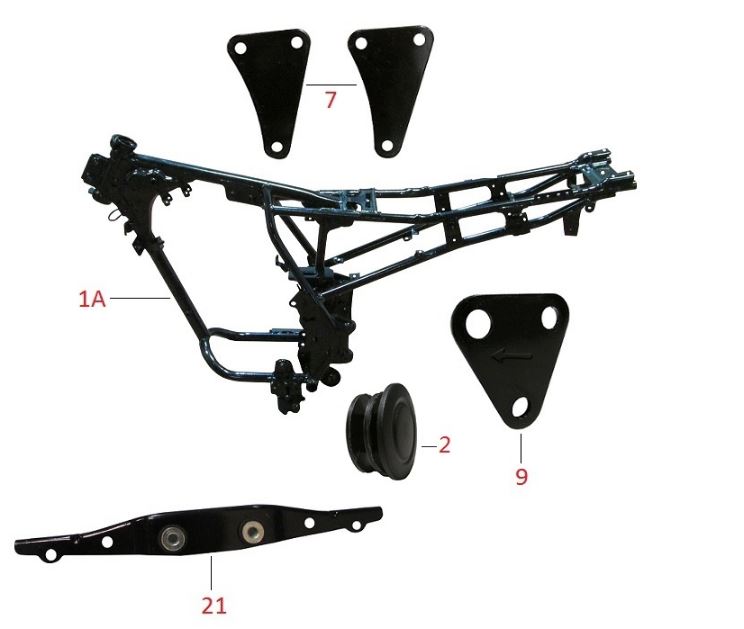 BAJAJ DISCOVER 150F MOTOR BAĞLANTI SACI ORTA