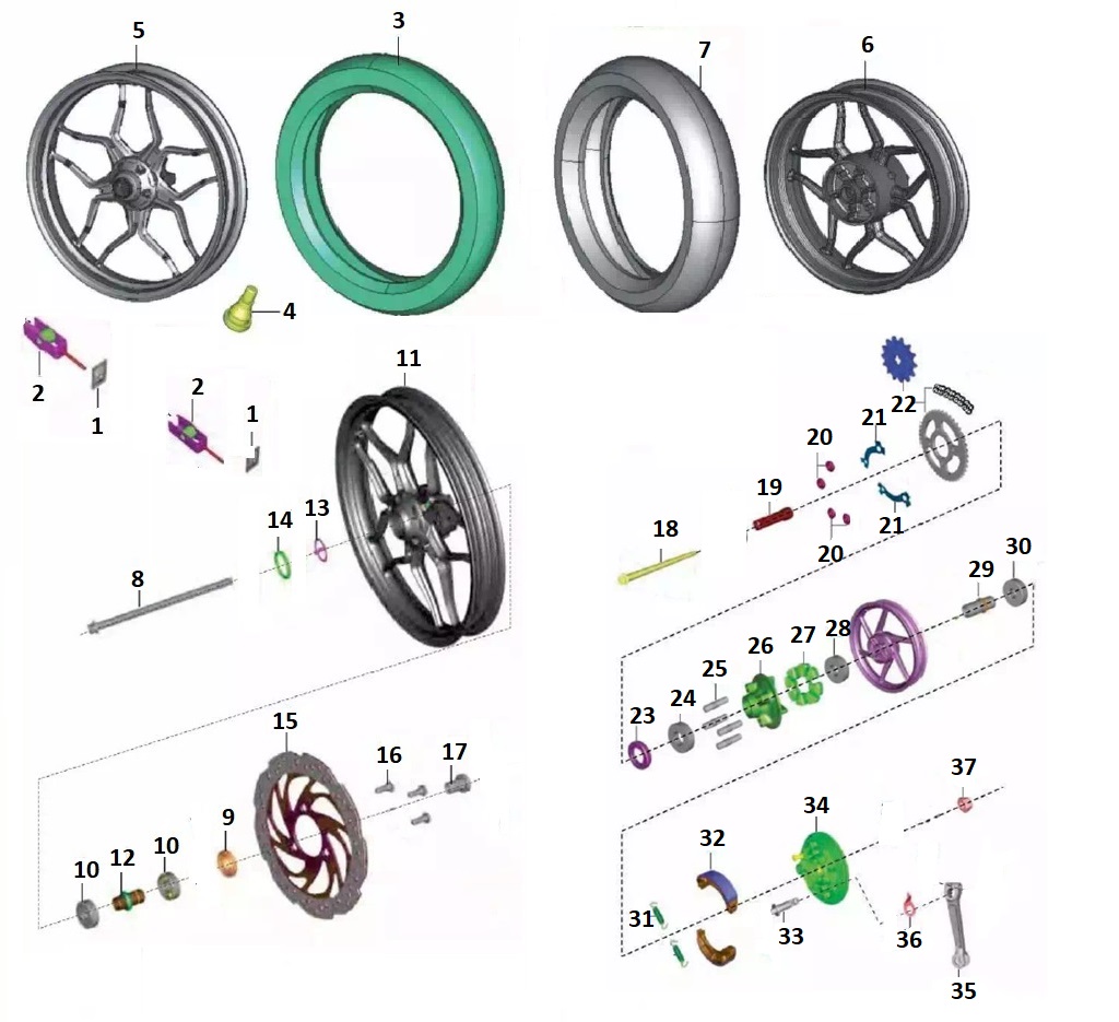 BAJAJ PULSAR NS 125 CBS EMNİYET SAC SOMUNU - 2