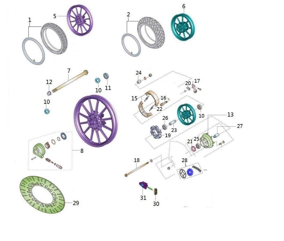 BAJAJ AVENGER STREET 150 ZİNCİR DİŞLİ GÖBEK BURCU