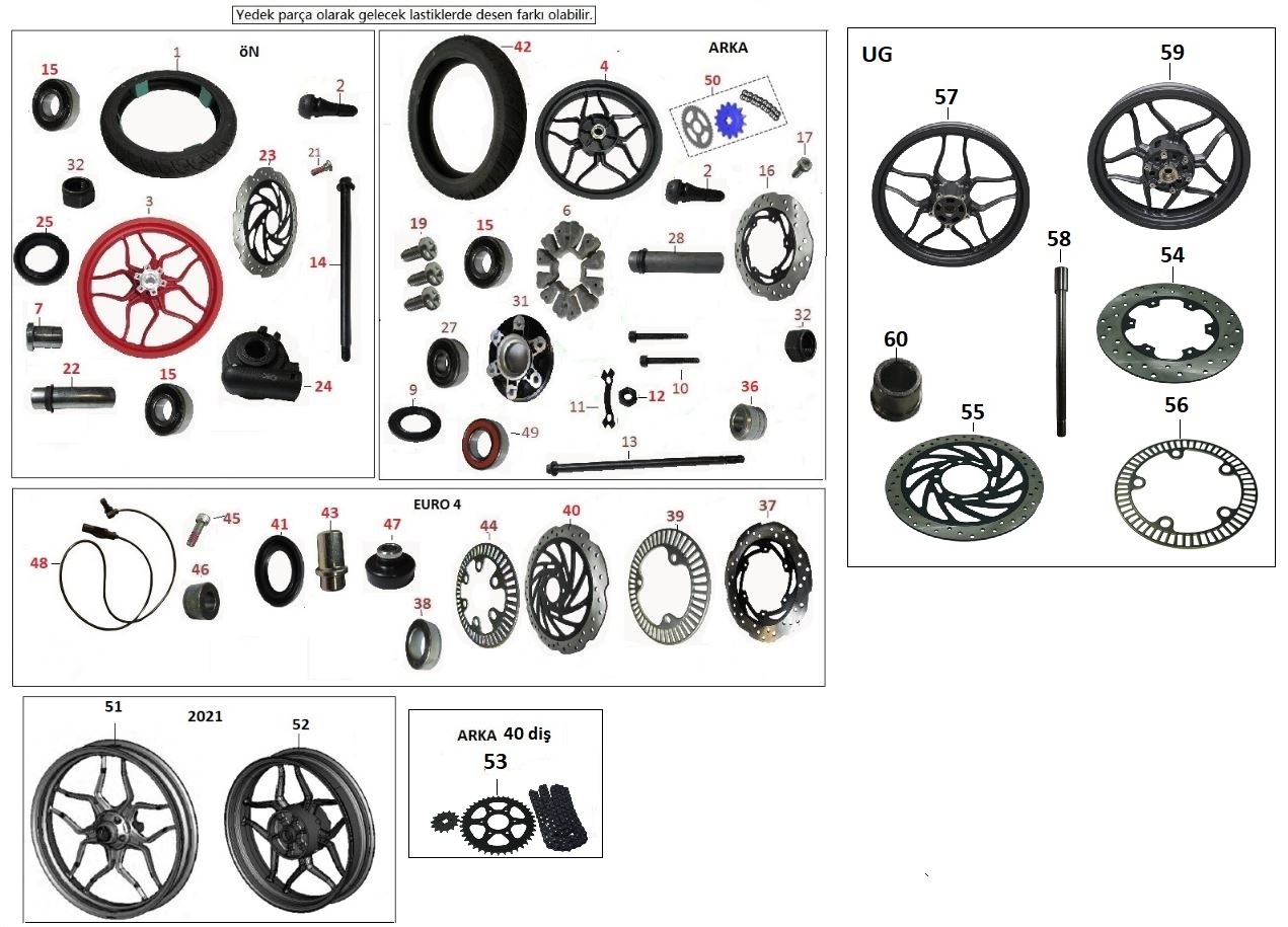BAJAJ PULSAR NS200 UG JANT ÖN - 2