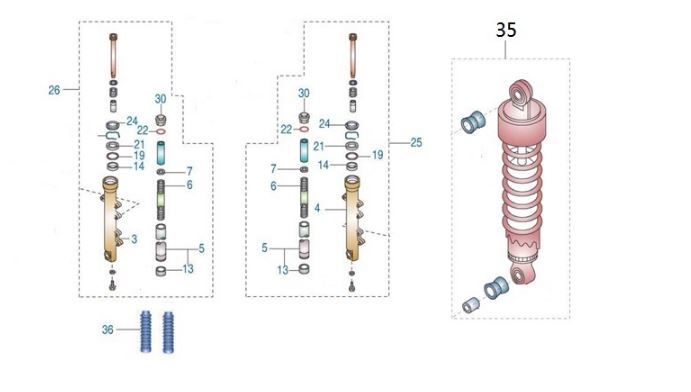 BAJAJ AVENGER STREET 150 AMORTİSÖR PİSTON PULU