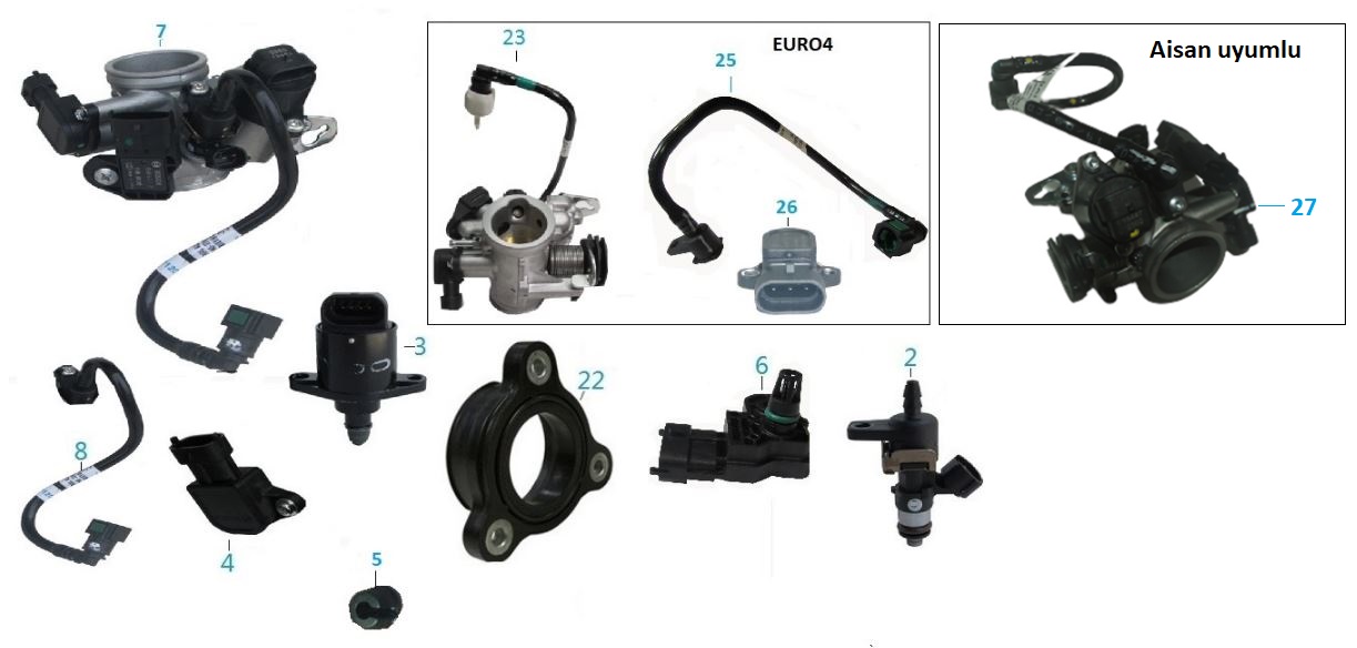 BAJAJ PULSAR RS200 UG ENJEKSİYON MANİFOLT ORİNGİ - 2