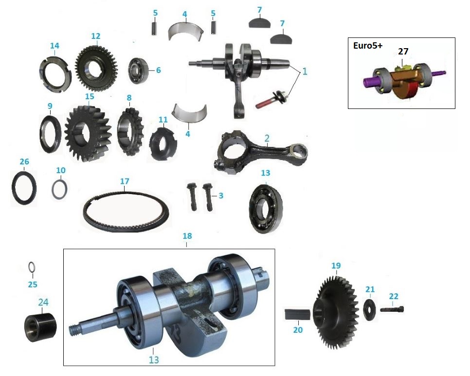 BAJAJ PULSAR RS200 UG PİSTON+SEGMAN TAKIMI  1 - 2