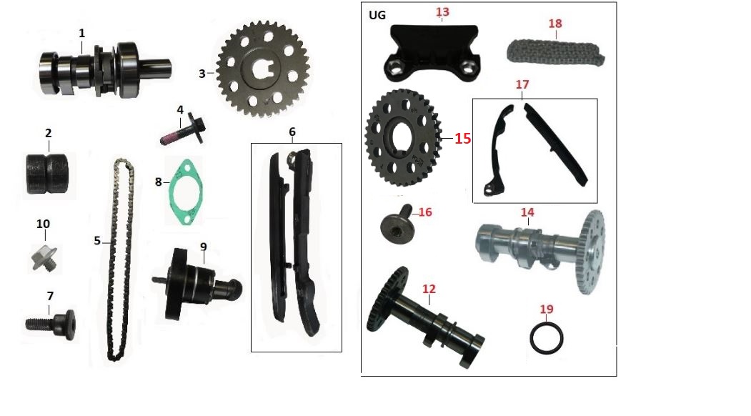 BAJAJ DOMİNAR 400 EKSANTRİK ZİNCİR GERGİ KILAVUZU  KOMPLE - 2