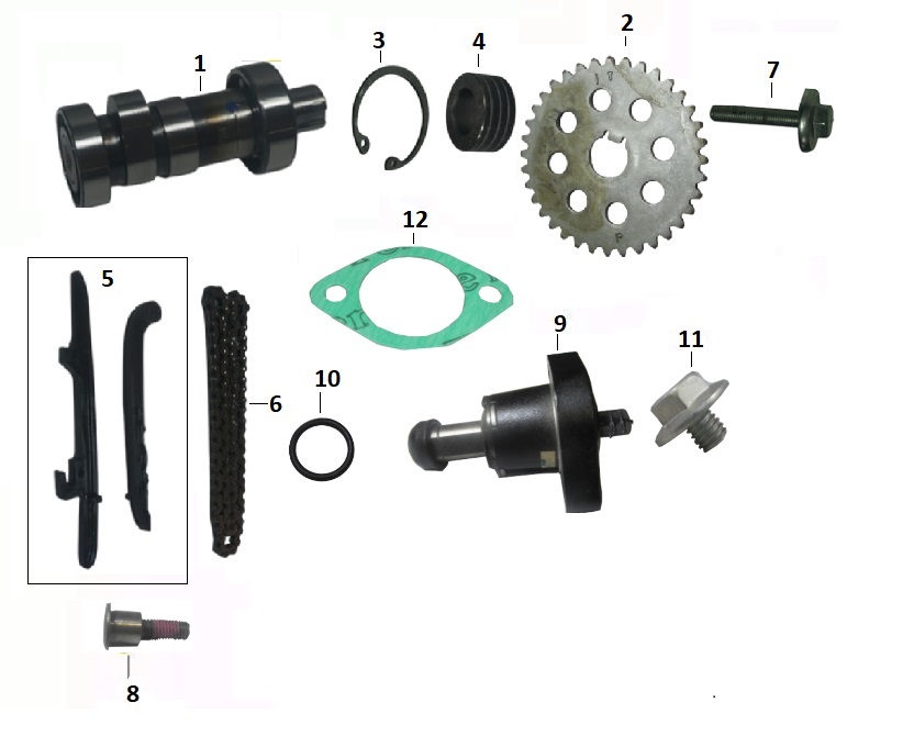 BAJAJ PULSAR N 160 UG EKSANTRİK ZİNCİR GERGİ KILAVUZU  KOMPLE - 2