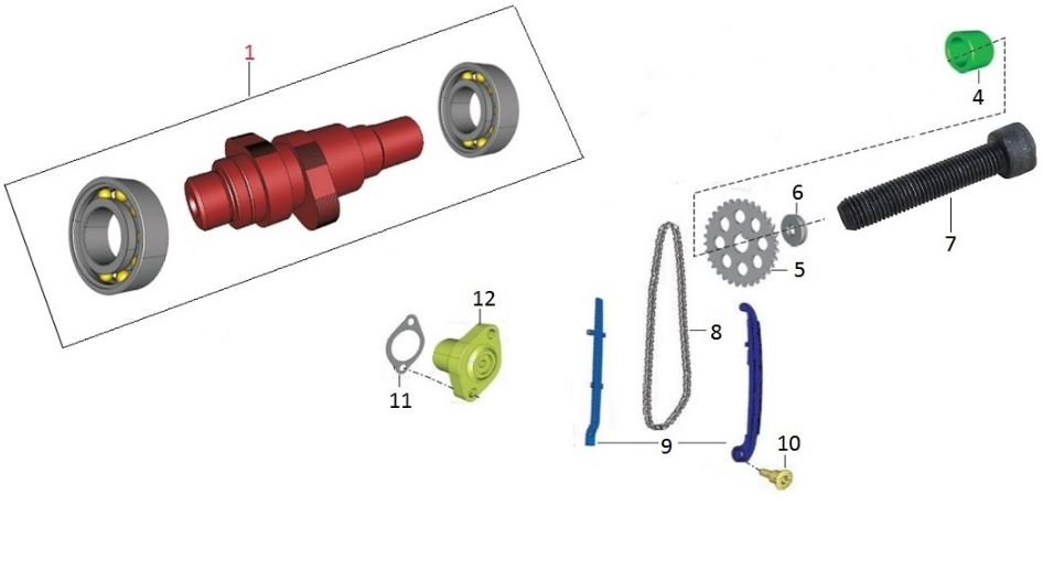 BAJAJ DISCOVER 150F EKSANTRİK ZİNCİRİ - 2