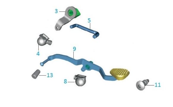 BAJAJ DISCOVER 150S VİTES PEDAL LASTİĞİ - 2