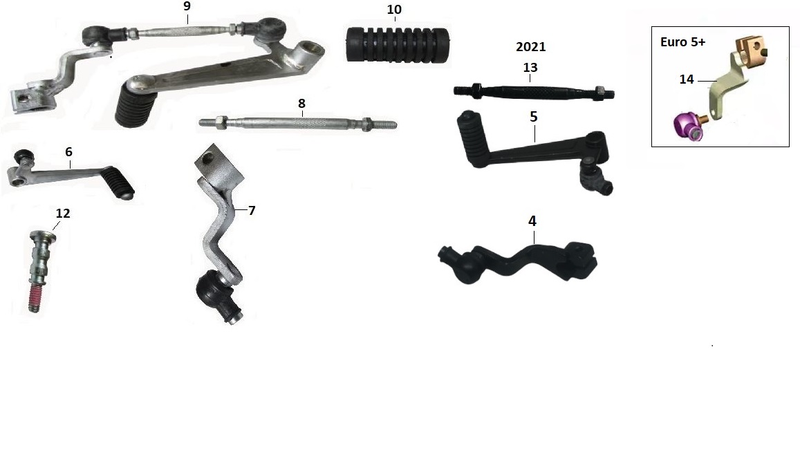 BAJAJ PULSAR RS200 UG VİTES PEDAL LASTİĞİ - 2