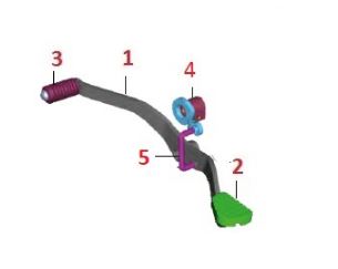 BAJAJ V15 VİTES PEDAL ROD MİLİ