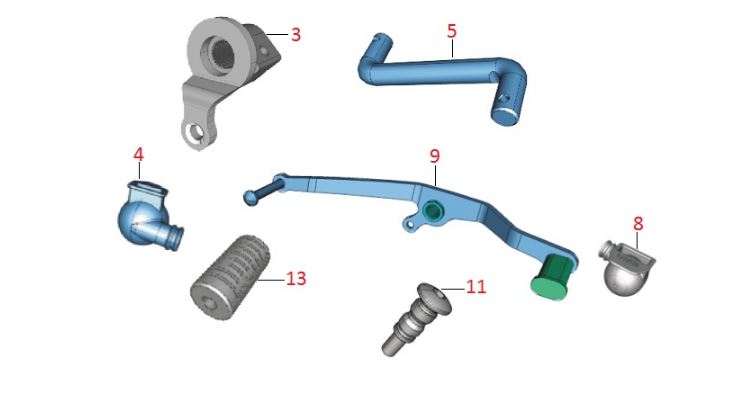 BAJAJ DISCOVER 125ST VİTES PEDAL ROD MİLİ