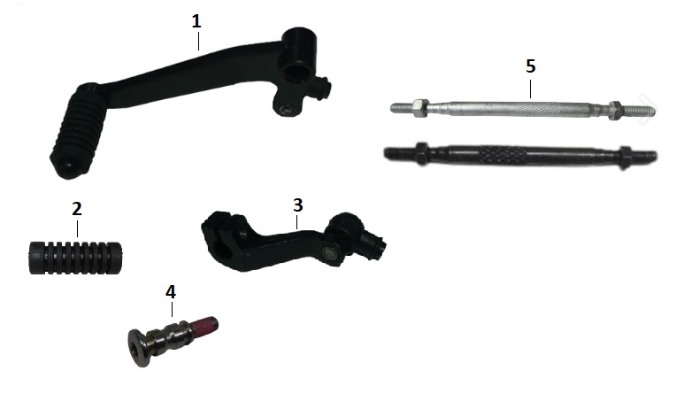 BAJAJ PULSAR N 250 VİTES PEDAL ROD MİLİ GRİ - 2