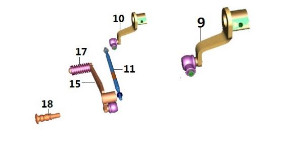 BAJAJ PULSAR AS150 VİTES PEDAL ROD MİLİ - 2