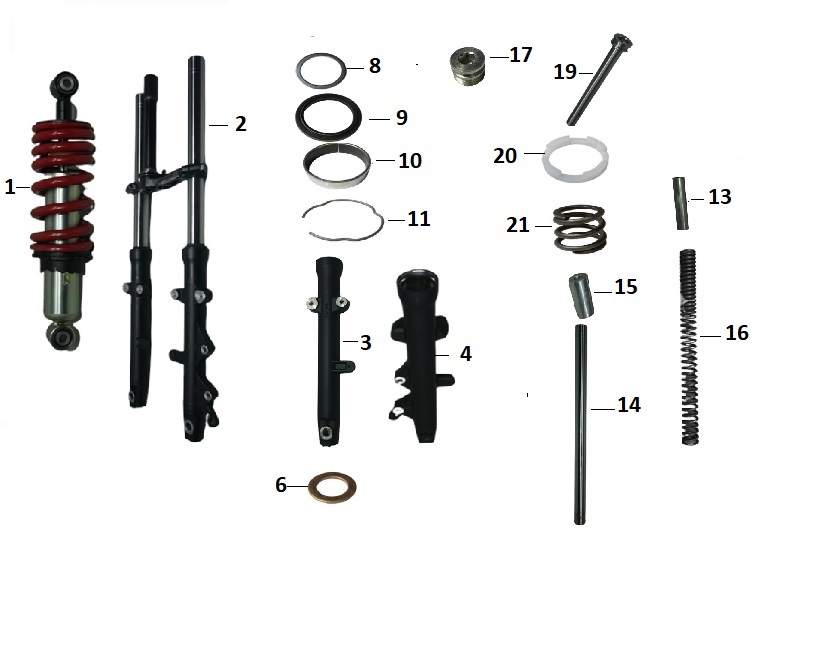 BAJAJ PULSAR F 250 AMORTİSÖR ARKA - 2